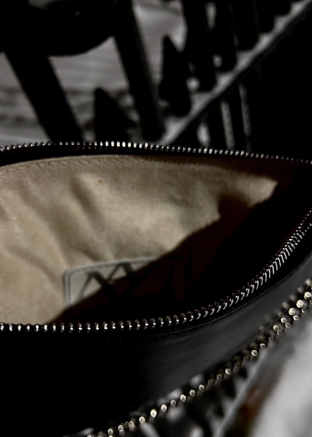 the nappa chain in bone or noir