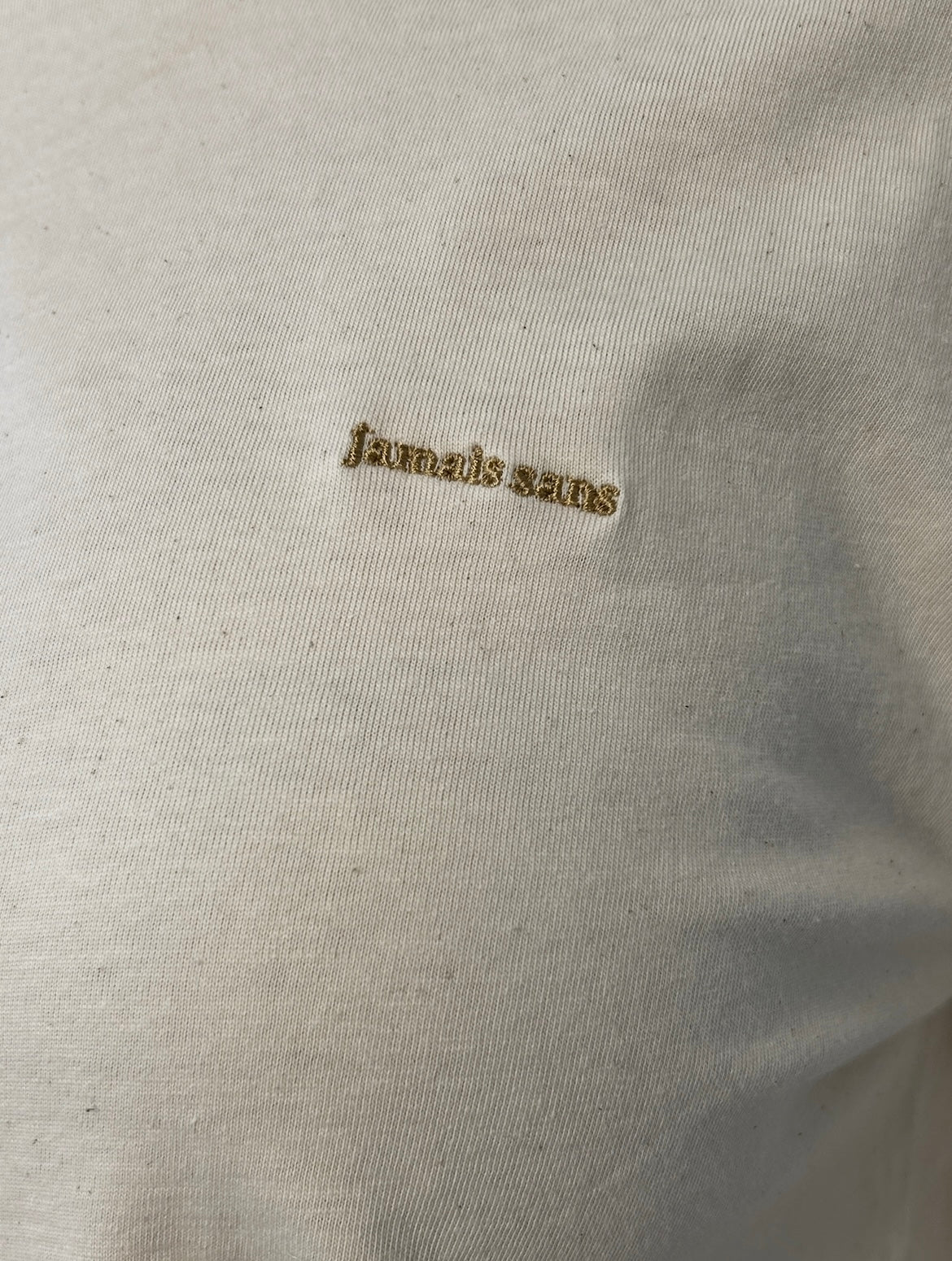 jamais sans: long sleeve: raw