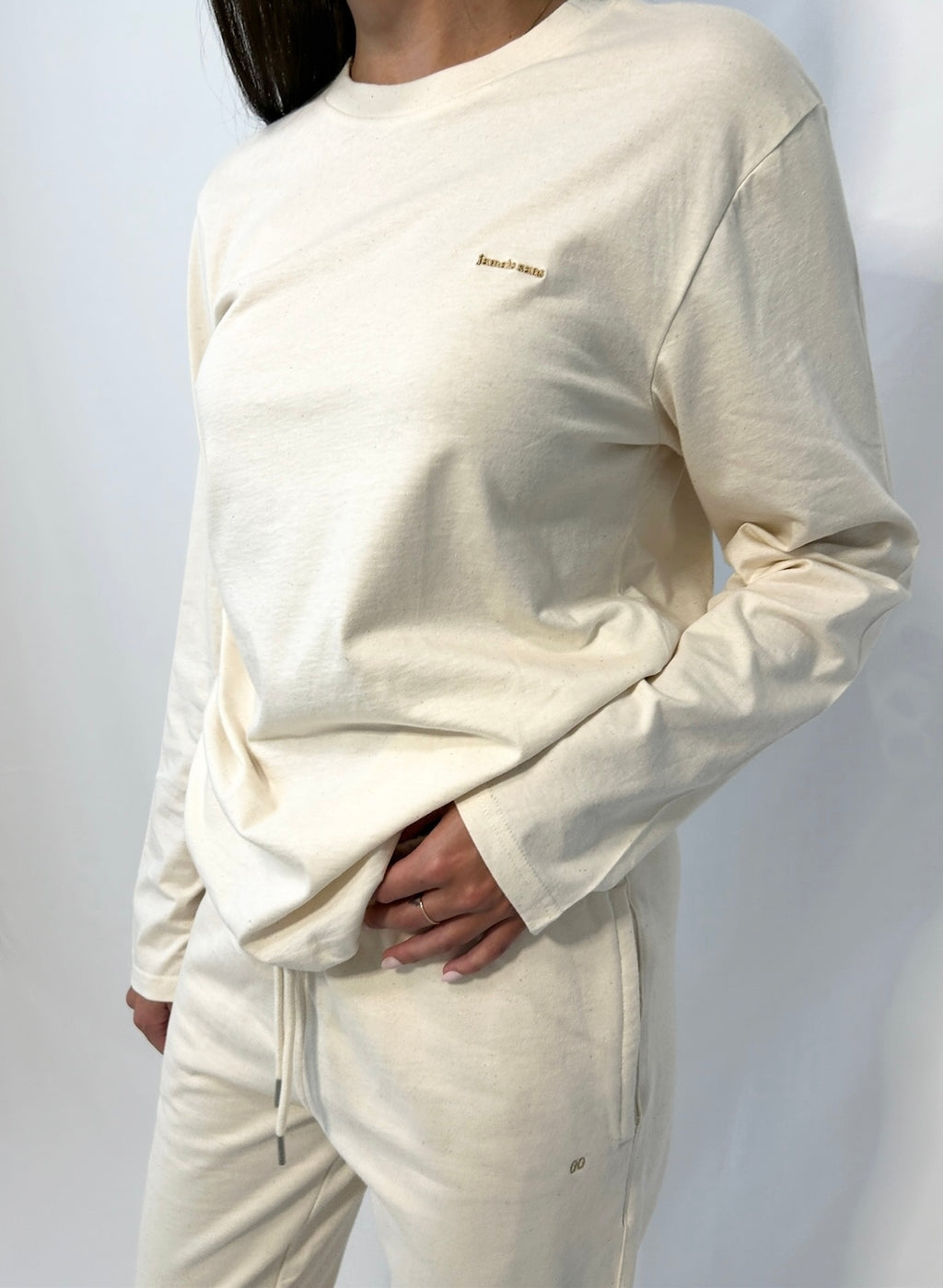 jamais sans: long sleeve: raw