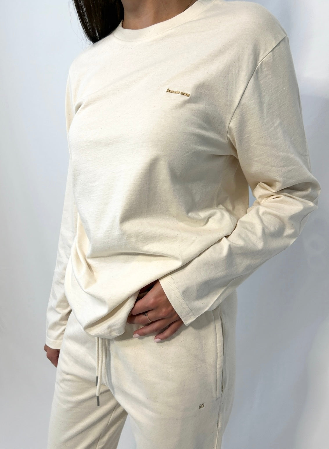 jamais sans: long sleeve: raw