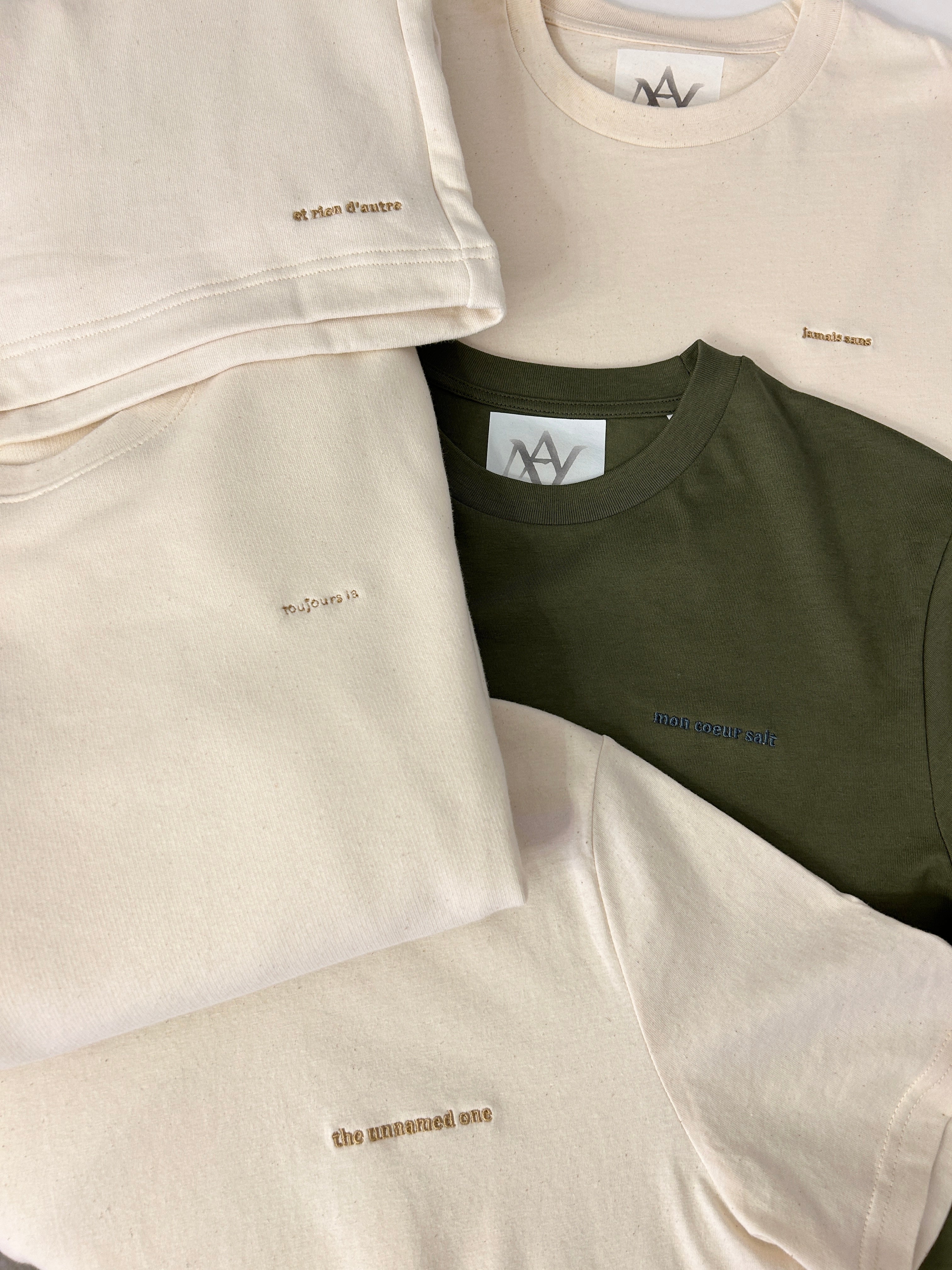 jamais sans: long sleeve: raw